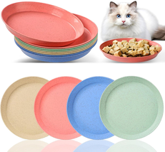 8 Pcs Whisker Fatigue Cat Bowls, 6 Inch Shallow Cat Food Dish Wide Cat F... - $13.97