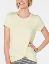 $29 Alfa Ultra Soft Twist-Front Pajama Top, Color: Buttercup, Size: Medium - £11.72 GBP