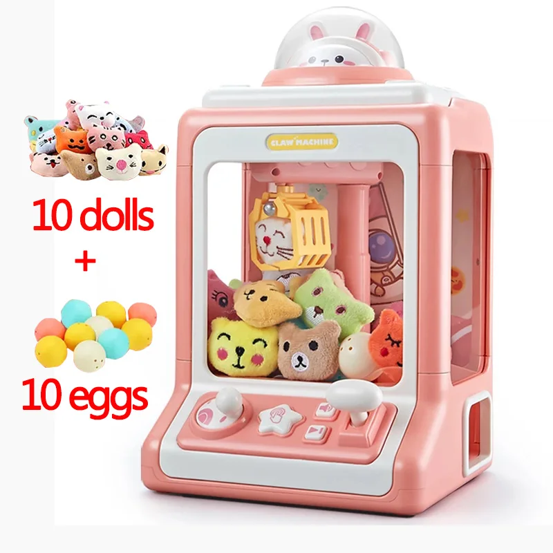 Cartoon Automatic Claw Machine Doll Machine Kids Operated Play Game Mini Claw - £10.65 GBP+