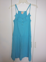 Roxy Ladies Blue Knit Sundress W/TIE In WAIST-JR. S-ADJ. STRAPS-CUTE-COMFY-COOL - £12.54 GBP