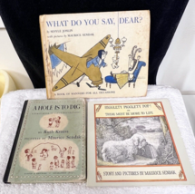 3 Maurice Sendak Books A Hole is to Dig What do You Say Higglety Pigglety HB &amp; P - £15.57 GBP