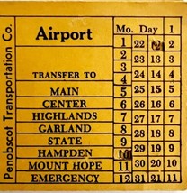 Railway Transfer Tickets Maine Penobscot Transportation Airport #2 E24 - £13.66 GBP