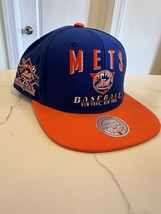 Mitchell &amp; Ness MLB New York Mets OG Snapback Hat Blue Orange Rise &amp; Shine Cap - £11.73 GBP