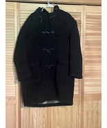 Brooks Brothers Dark Gray Wool Toggle Duffle Coat Men&#39;s Large Made In En... - $1,786.58 MXN