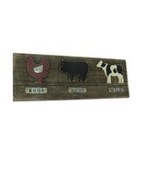 Scratch &amp; Dent Country Farmhouse Recycled Wood Farm Animals Wall Hook - £20.06 GBP