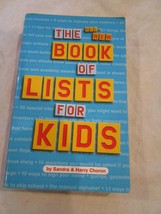 The All-New Book of Lists for Kids by Sandra &amp; Harry Choron Gently Used - £7.98 GBP