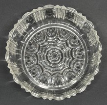 Vintage Anchor Hocking Old Cafe Glass Candy Dish Clear 7” Diameter - £6.79 GBP