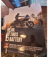 Dealer HARLEY DAVIDSON POSTER Have You Checked Your Battery Today 28&quot; x ... - $759.32 MXN