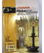 3W Sylvania Flicker Glow CA8 Indoor/Outdoor Light Bulb-NEW-SHIPS N 24 HOURS - €25,28 EUR