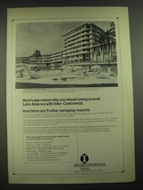 1968 Inter-Continental Hotels Ad - Here&#39;s one reason why you should swing - £14.78 GBP