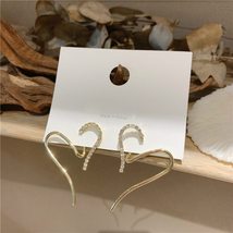 2021 New Korean Vintage Cute Elegant Love Heart Drop Earrings For Women Geometri - £6.90 GBP
