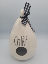 Rae Dunn by Magenta &quot;CHIRP&quot; White Decorative Ceramic Birdhouse w bow RARE - £14.20 GBP
