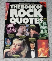 The Book Of Rock Quotes Softbound Book Vintage 1982 Omnibus Jonathan Green - £23.42 GBP