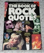 The Book Of Rock Quotes Softbound Book Vintage 1982 Omnibus Jonathan Green - $29.99