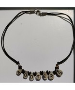 hooters&#39; collectable Stone Necklace rare beaded possible handmade - £7.82 GBP