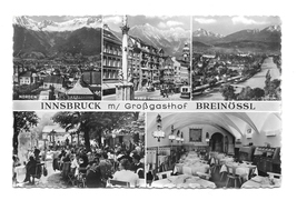 Austria Innsbruck Grossgasthof Breinossl Guesthouse Inn Hotel Multiview RPPC - $5.99