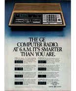 1981 General Electric Computer Radio Alarm Clock Vintage Print Ad 80s Wa... - $10.97