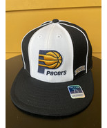 NEW REEBOK INDIANA PACERS FITTED HAT CAP RETIRED LOGO NBA HEADWEAR BLACK - $16.09 CAD+