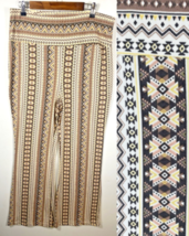 Shosho Wide Flare Leg Leggings Pants Size 3X Knit Pull On Gypsy Boho Dis... - $39.73