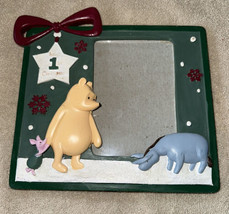 Classic Winnie The Pooh Disney Babys First Christmas Picture Frame 4x6&quot; Eeyore - £11.18 GBP