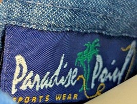 Concord NC city Men&#39;s XL Long sleeve button down blue jean style shirt - £11.87 GBP