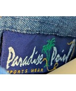 Concord NC city Men&#39;s XL Long sleeve button down blue jean style shirt - £11.65 GBP