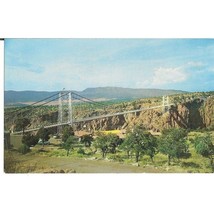 Panorama View Of Royal Gorge And Bridge Colorado RPPC Unposted Postcard - $3.95