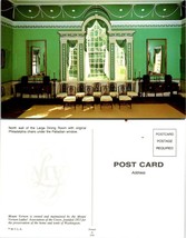 Virginia(VA) Mount Vernon Large Dining Room Philadelphia Chairs Vintage Postcard - £7.44 GBP