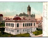 Public Library and Court House Tacoma Washington WA UDB Postcard M20 - £3.12 GBP