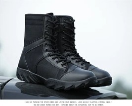 Military Black Boots Men Spring Autumn Special Forces Tactical Boots Mens Bota M - £60.06 GBP