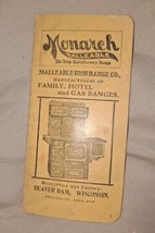 MONARCH MALLEABLE Steffen &amp; Seaferth Freeport Illinois Notepad advertising. - £14.68 GBP