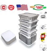 Disposable Aluminum Foil Pans with Cardboard Lids – Ideal for Catering &amp;... - $590.63 MXN