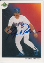 Rafael Palmeiro Signed Autographed 1991 Upper Deck CC Baseball Card - Texas Rang - £11.84 GBP