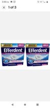2 Efferdent Anti Bacterial Denture Cleaner Essential Clean 20 ct Tablets... - £9.38 GBP