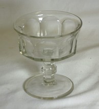 Vintage Clear Glass Federal Colonial Arch Panel Footed Sherbet Pedestal Cup Dish - £11.62 GBP