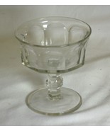 Vintage Clear Glass Federal Colonial Arch Panel Footed Sherbet Pedestal ... - $14.84