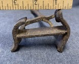 Old Vtg Cattle Heavy Wrought Iron Branding Iron Western Cowboy Rancher - $105.93