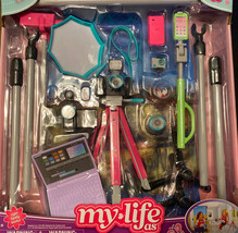 My Life As Vlogger 20 Piece Gray Teal Accessories Play Set for 18&quot; Doll NEW - £27.87 GBP