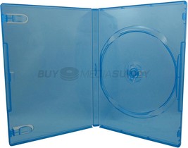 STANDARD Clear Blue Color Single DVD Cases - £14.61 GBP+