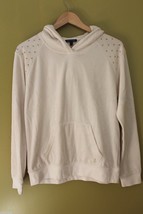 NWT Juicy Couture White Angel Velour Nailhead Hoody Gold Signature Jacket M $128 - £51.09 GBP