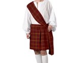 Men&#39;s Deluxe Highlander Theater Quality Costume, Red, Medium - £172.09 GBP
