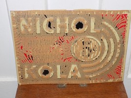 Vintage Nichol Soda 5 Cent Embossed Tin Sign - $322.32 CAD