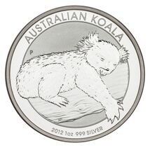 2012 Australian Silver 1oz Koala (BU Condition) KM# 1840 - $119.09