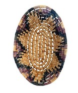 Vtg Hand Woven Coiled Bread Basket Bowl Wall Decor Southwest Indigenous ... - $558.55 MXN
