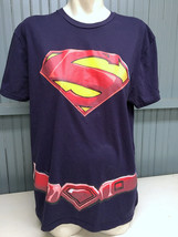 Superman Classic Logo Costume T-Shirt No Cape XL - £9.25 GBP