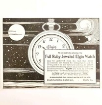 Elgin National Watch Co Ruby 1899 Advertisement Victorian Pocket Watch E85D - $19.99