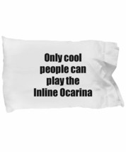 Inline Ocarina Player Pillowcase Musician Funny Gift Idea Bed Body Pillo... - £17.00 GBP