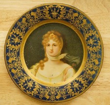 Antique Vienna Art Plate 1908 John Pritzlaff Hardware Queen Louise of Pr... - $1,014.72 MXN
