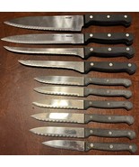 Vintage Set Of Britannia Forge EuroSharp Kitchen Knives - Stainless Steel - $14.90
