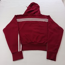 Adidas TROY Men's Red Cotton Blend Drawstring Hoodie Sweatshirt Size Small image 2
